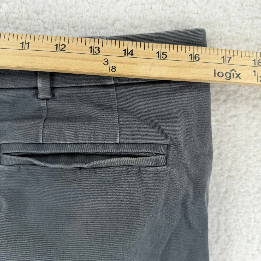 Hill City Everyday Pant Pants Mens 33x29 Gray Slim Chino‎ Stretch Quick Dry